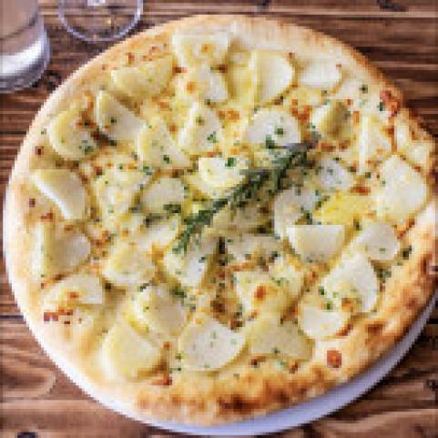 POTATO PIZZA WITH MOZZARELLA